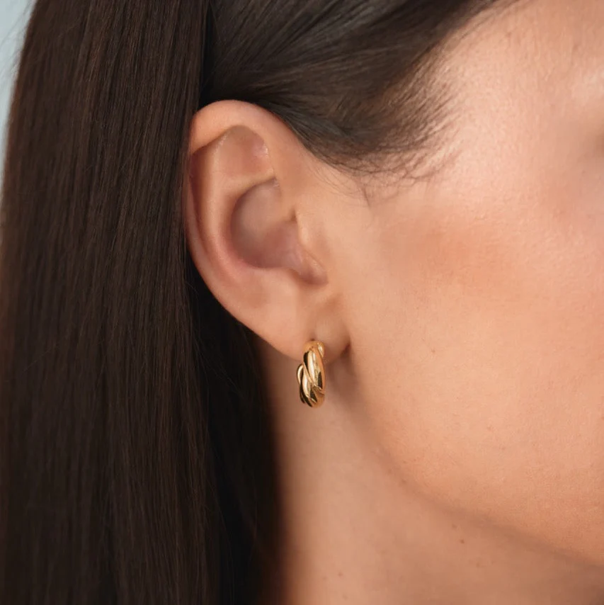 Allure Hoops Gold - Image 4