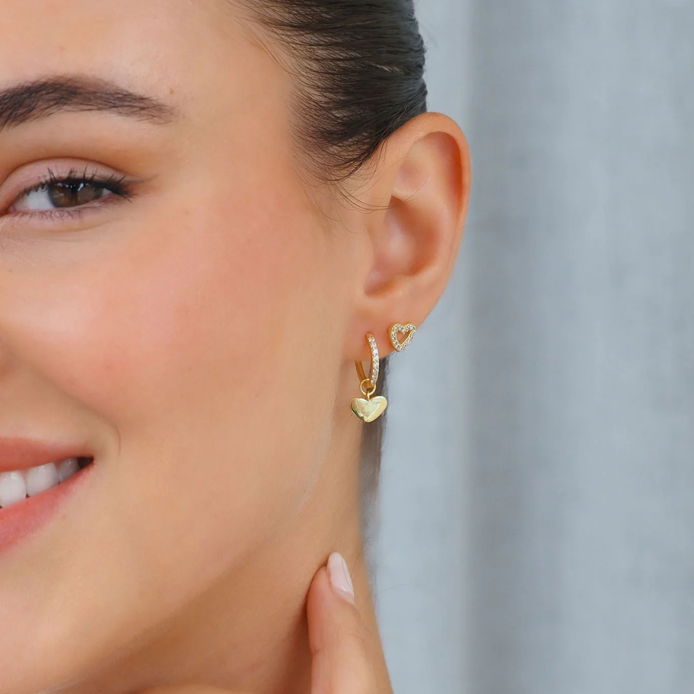 Alma Stud Earring in Gold - Image 6