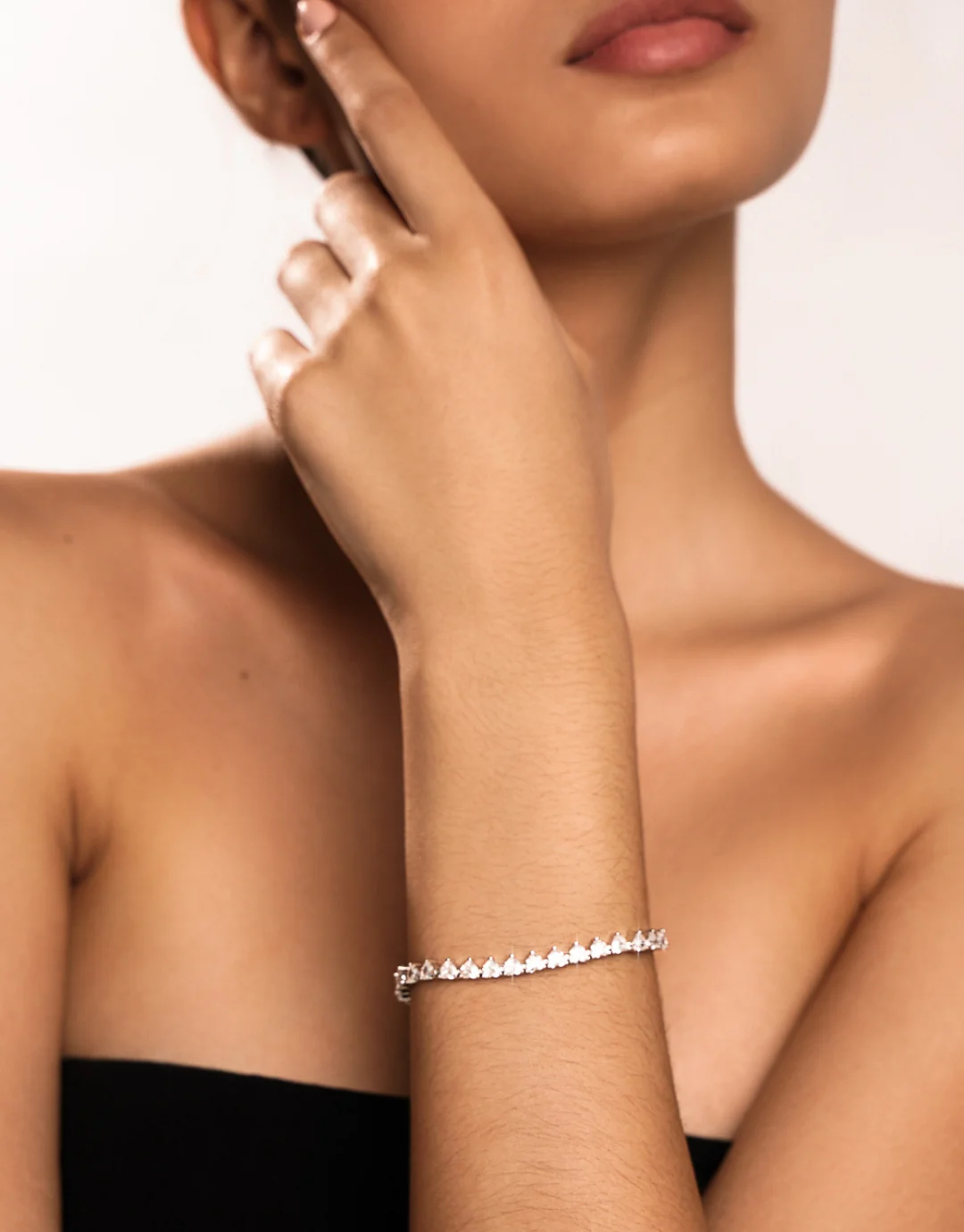 Amore Tennis Bracelet In Silver - Image 4