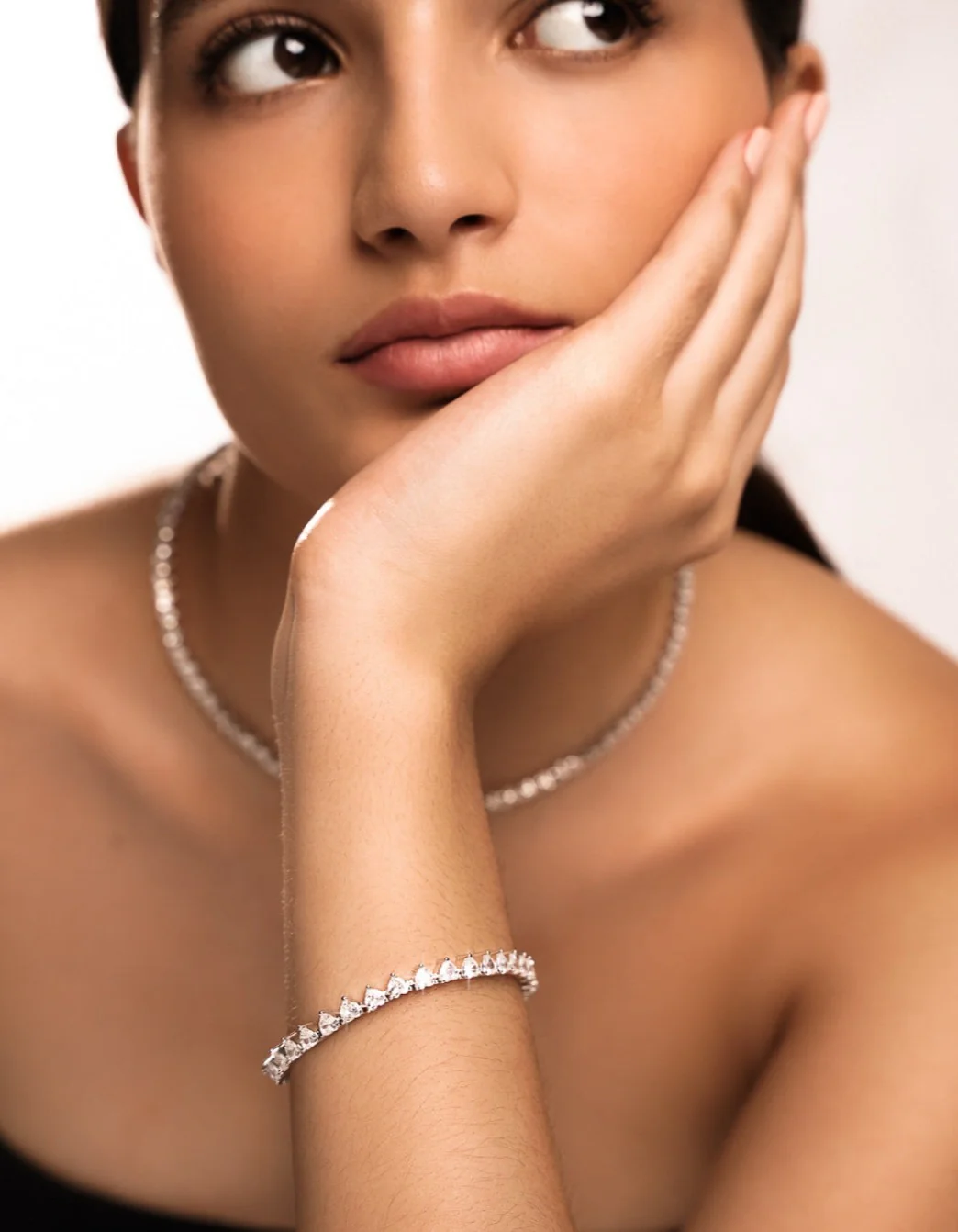 Amore Tennis Bracelet In Silver - Image 6