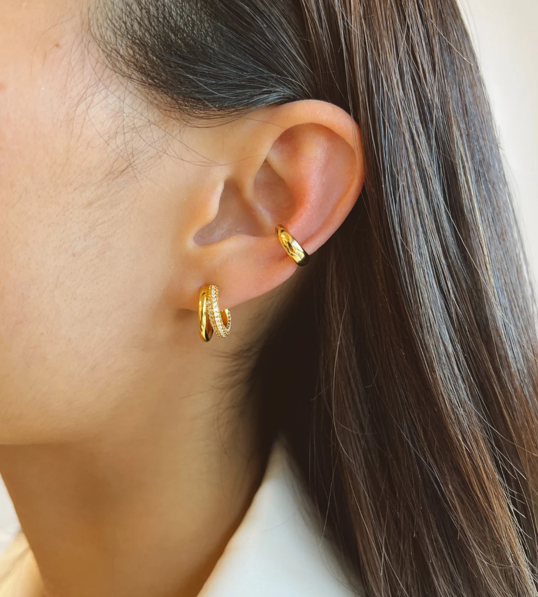 Lisa's Duo Layered Ear Stack Bundle Gold - Image 4