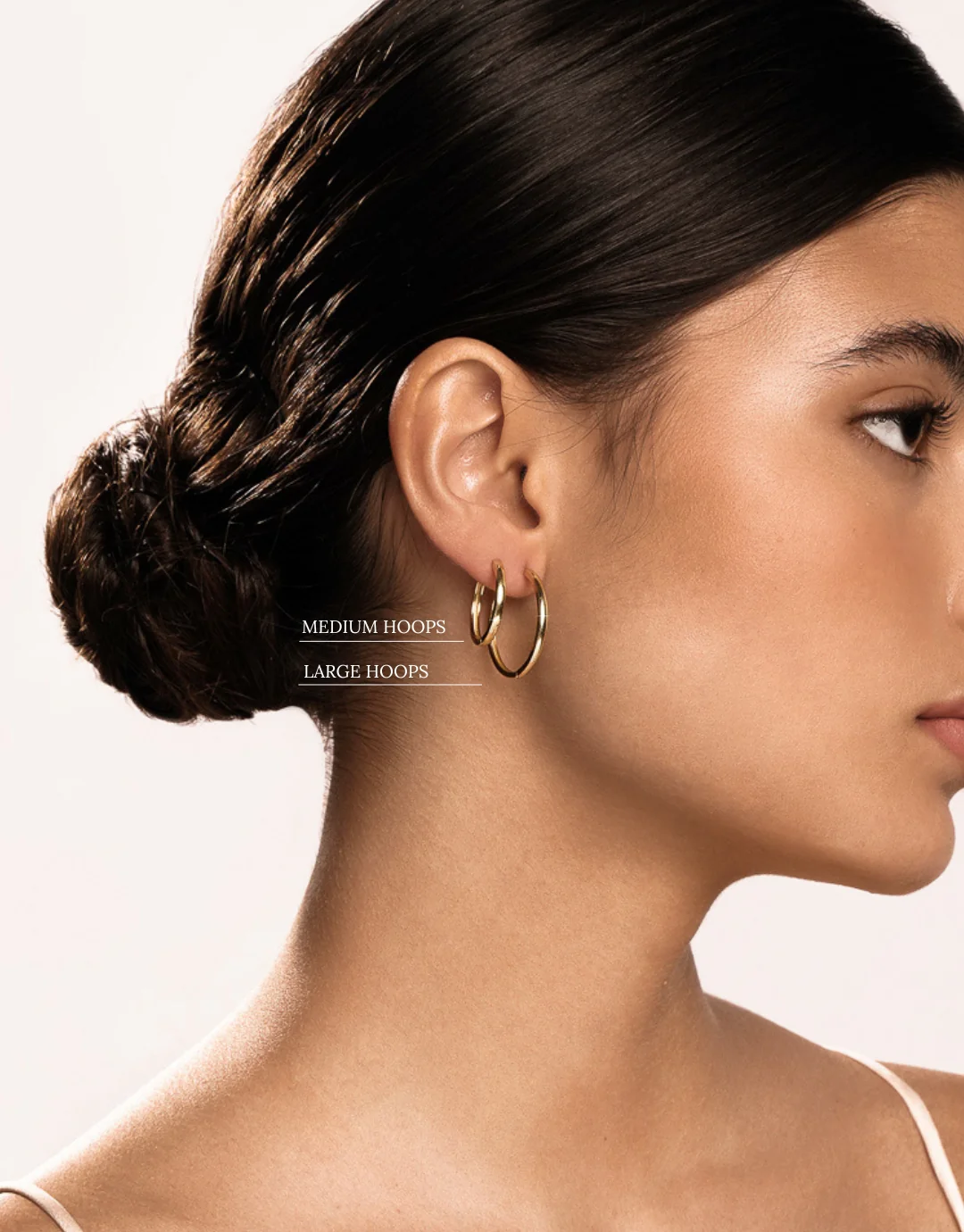 Medium Hoops in Silver - Image 6