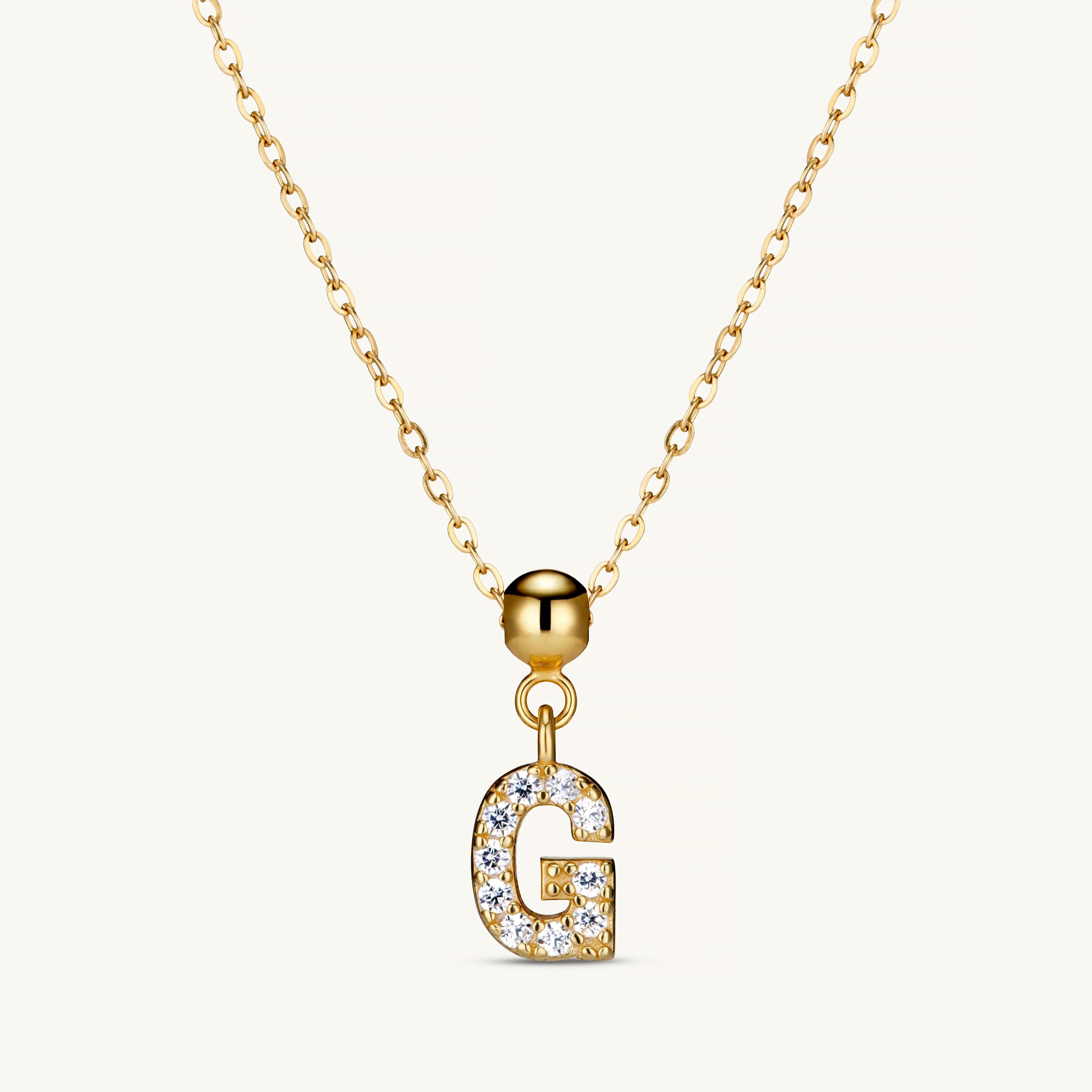G Diamond Initial Charm Gold - Image 3