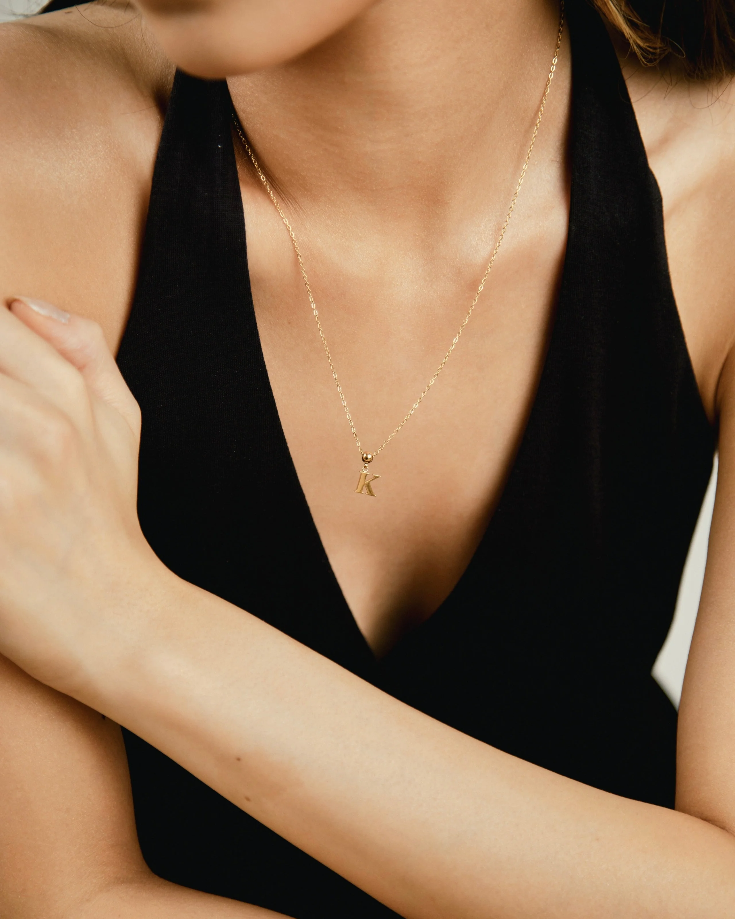 K Classic Initial Charm Gold - Image 2