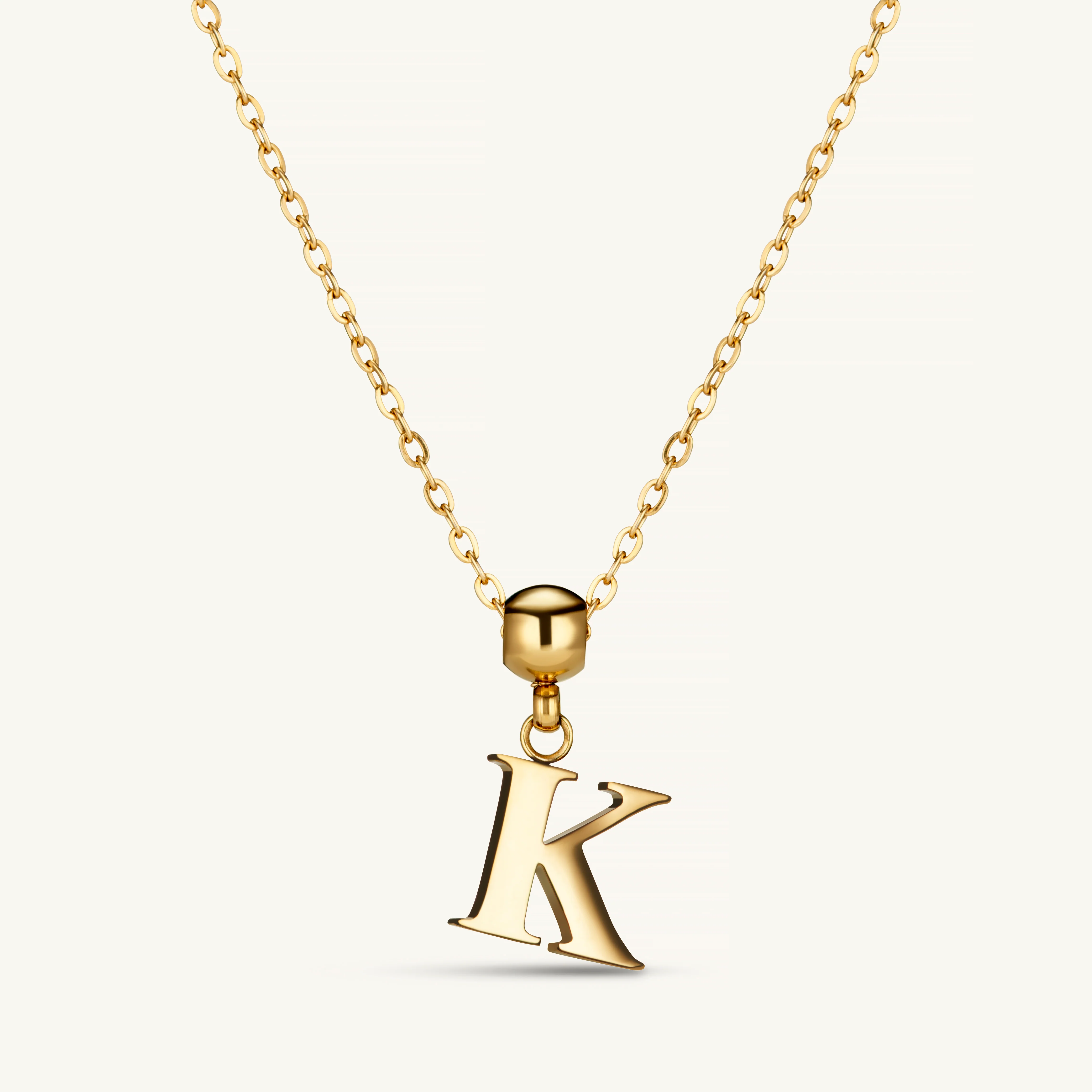K Classic Initial Charm Gold - Image 3