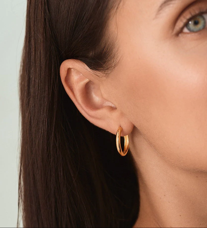 Medium Hoops in Gold - Image 4