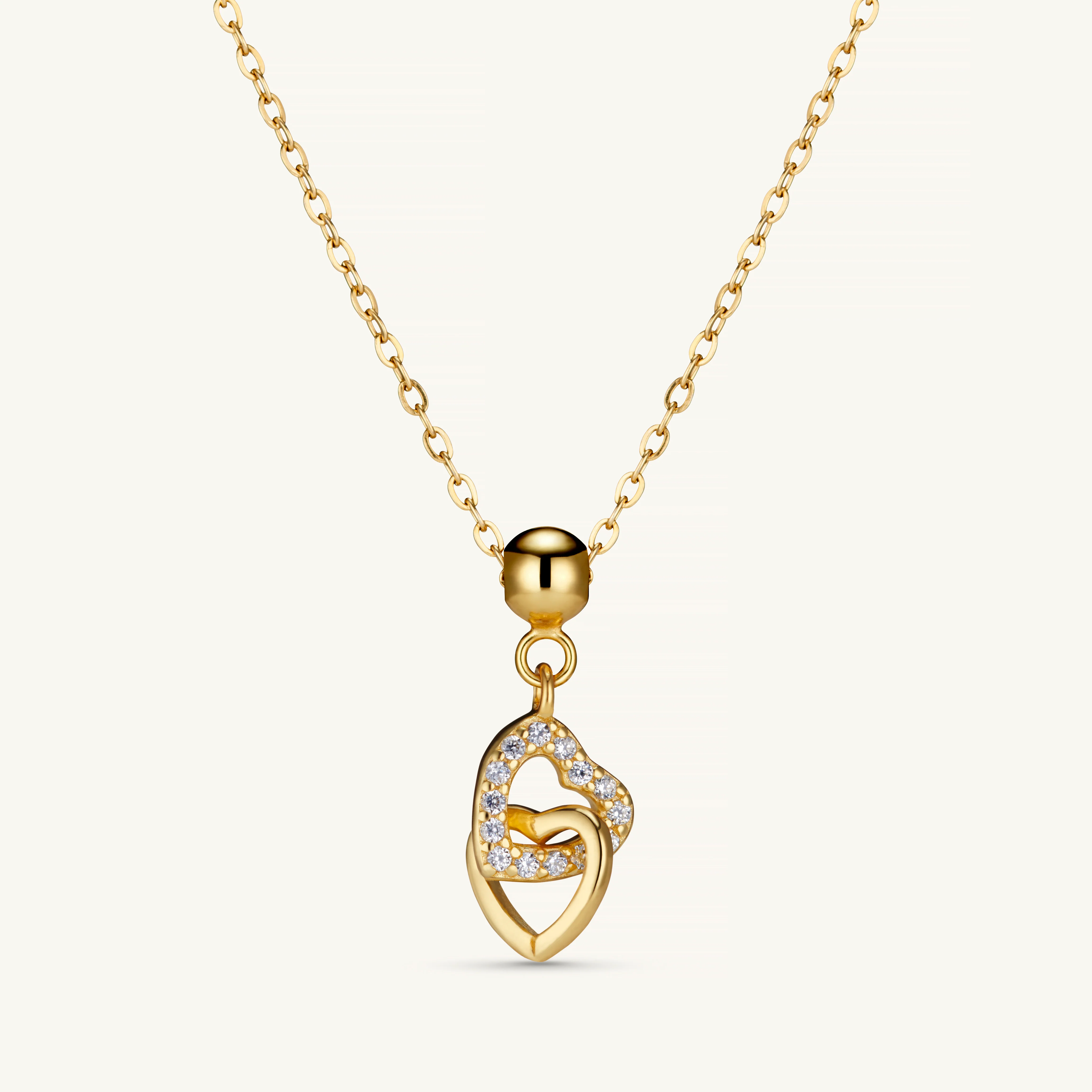 Mi Amor Interlocking Charm Gold - Image 3