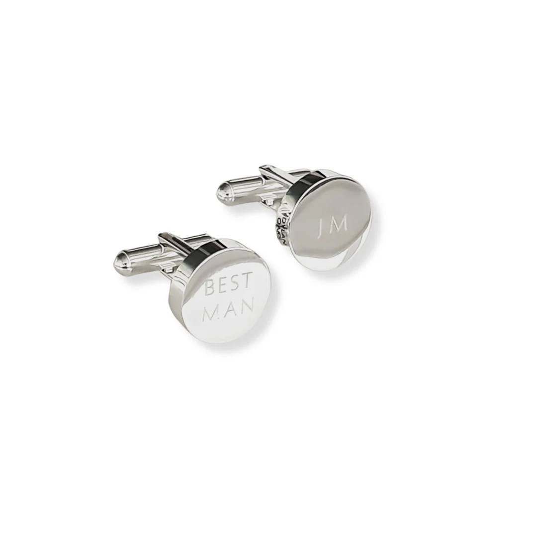 Personalised Cufflinks in Silver - Image 3