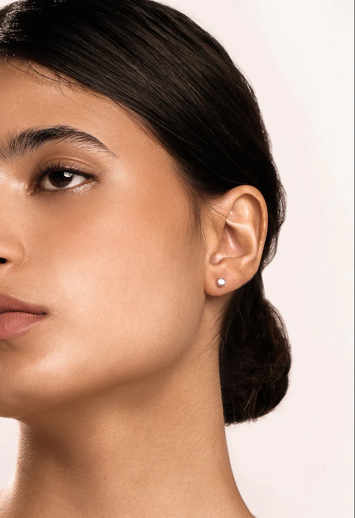 Sphere Pave Studs In Gold - Image 7