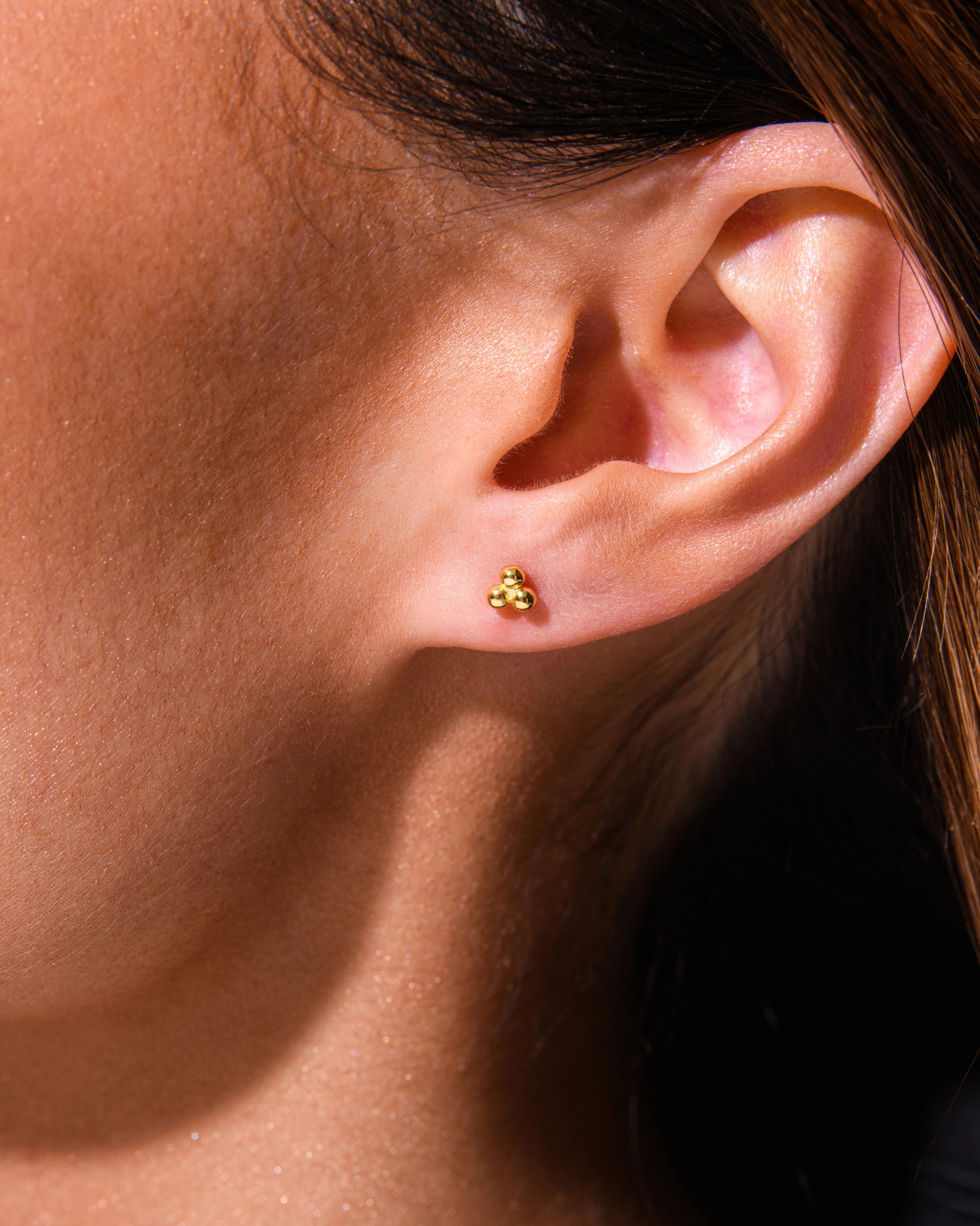 Trinity Sphere Studs Silver - Image 3