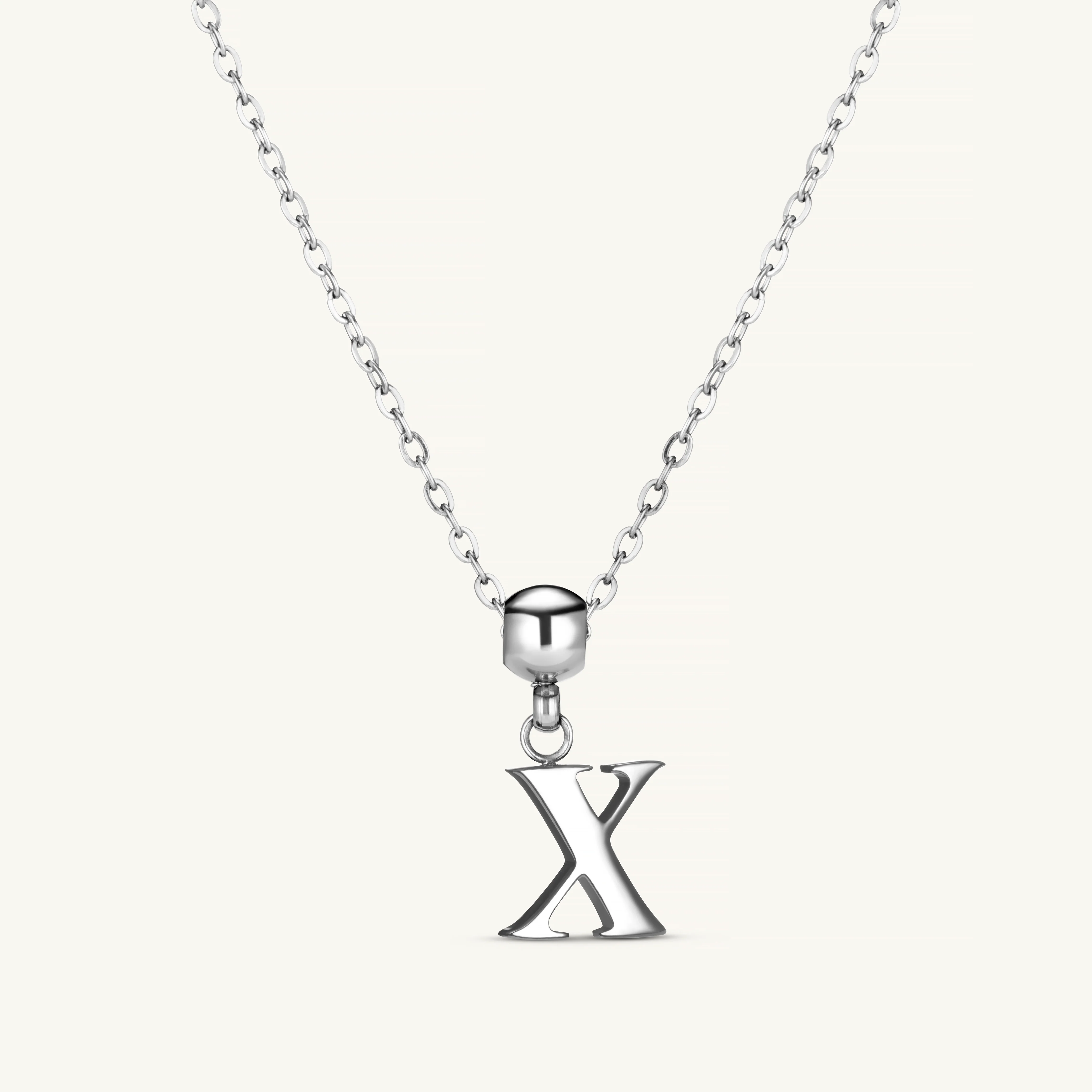 X Classic Initial Charm Silver - Image 3